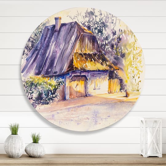 Designart - Old Wooden White House In Country Side Village